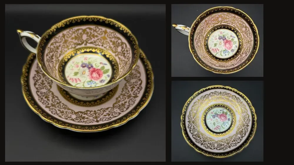 Paragon Teacup and Saucer Set Cabbage Rose